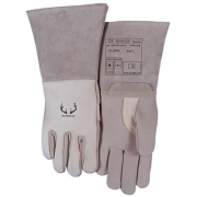 威特仕10-2850高档鹿青皮焊割焊接防护手套