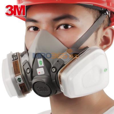 3M 6200喷漆焊接化工半面罩防毒面具