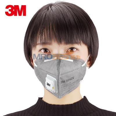 3M 9041V/9042V口罩防雾霾活性炭防异味PM2.5带呼吸阀口罩