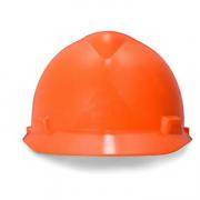 MSA梅思安10146460 V-Gard标准型安全帽橘黄色 PE帽壳,一指键帽衬