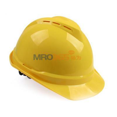 MSA 10172477 V-Gard 豪华型安全帽（ABS 黄色 超爱戴 灰针织 尼龙 D）