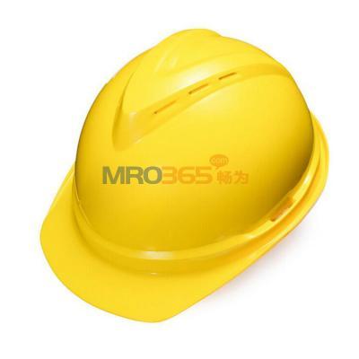 MSA 10172513 V-Gard 豪华型安全帽（黄色PE， 超爱戴 灰针织 涤纶 D）