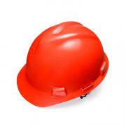 MSA 10146509 V-Gard 标准型安全帽（红色，ABS，一指键帽衬，D型下颏带）