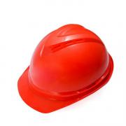 MSA 10172515 V-Gard 豪华型安全帽（红色PE， 超爱戴 灰针织 涤纶 D）