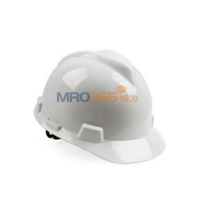 MSA梅思安10172879 V-Gard 标准型安全帽（白色ABS， 超爱戴 灰针织 尼龙 D）