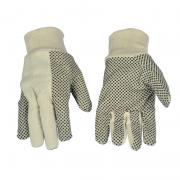 代尔塔 208007 PVC点塑棉针织防滑耐磨轻便防护手套