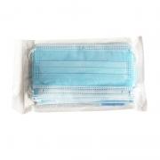 汉盾 三层蓝色一次性医用口罩（非灭菌型）10片/包，5包/盒