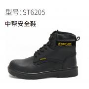 史丹利 ST6205-S1P-SIZE中帮安全鞋(中帮压花牛皮，双密度PU大底；功能：S1P)